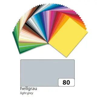 FOLIA Tonzeichenpapier 6480 DIN A4 100 Bögen 130 g/m² hellgrau