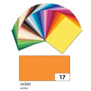 FOLIA Tonzeichenpapier 6717 10 Bögen 130 g/m² 50 x 70 cm ocker