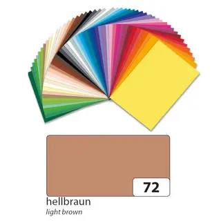 FOLIA Tonzeichenpapier 6772 10 Bögen 130 g/m² 50 x 70 cm hellbraun