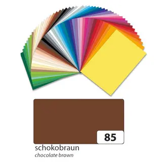 FOLIA Tonzeichenpapier 6785 10 Bögen 130 g/m² 50 x 70 cm schokobraun