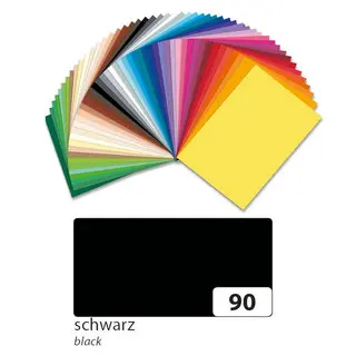 FOLIA Tonzeichenpapier 6790 10 Bögen 130 g/m² 50 x 70 cm schwarz