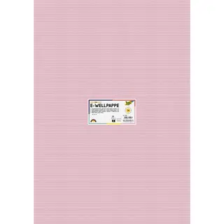 FOLIA Wellpappe 741026 10 Bögen 260 g/m² 50 x 70 cm rosa