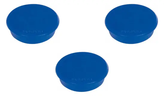 FRANKEN Magnet 32 mm 10 Stück dunkelblau