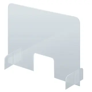 FRANKEN Schutzschild SSW5085 Acryl 50 x 85 cm transparent