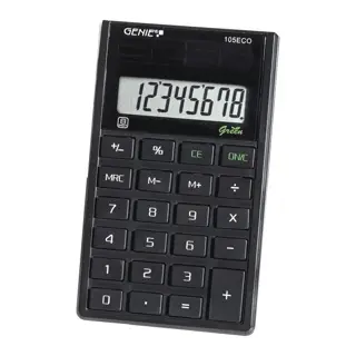 GENIE Taschenrechner 105 ECO 8-stellig schwarz