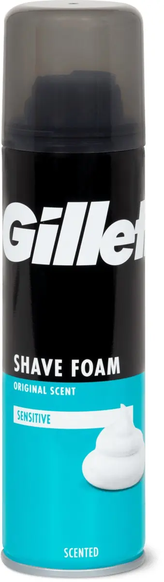 GILLETTE Rasierschaum für empfindliche Haut 200 ml blau