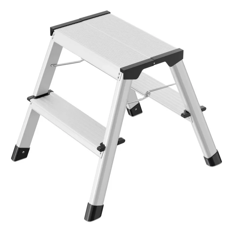 HAILO Doppelstufen-Trittleiter D60 StandardLine 2 Stufen silber