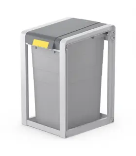 HAILO Mülltrennsystem ProfiLine Öko XL Basiseinheit 38 Liter signalgrau