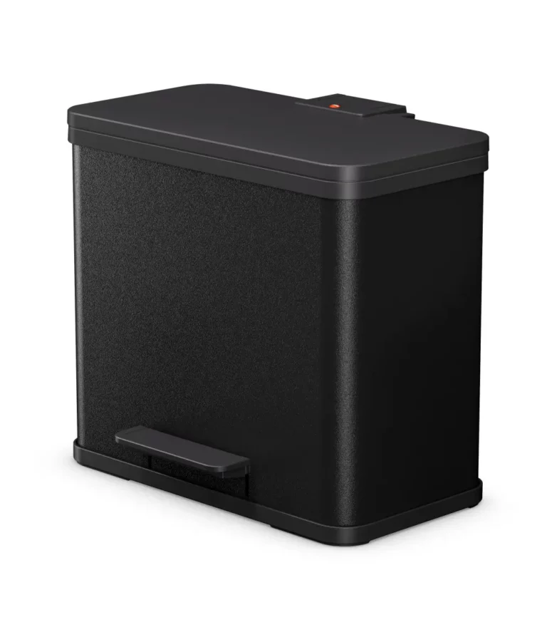 HAILO Tretabfalleimer Öko trio Plus L 3x 9 Liter schwarz matt