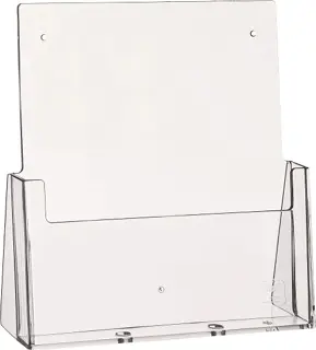 HELIT Tischprospekthalter 1 Tasche DIN A4 transparent