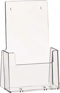 HELIT Tischprospekthalter 1 Tasche Format 1/3 A4 transparent