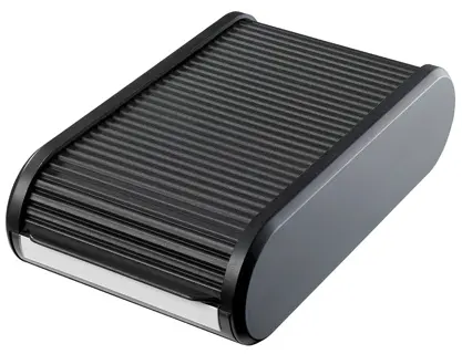 HELIT Visitenkartenbox für 300 Karten schwarz