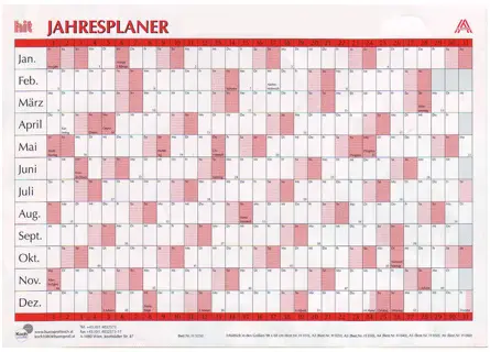 HIT Jahresplaner HIT010 98 x 68 cm 2026