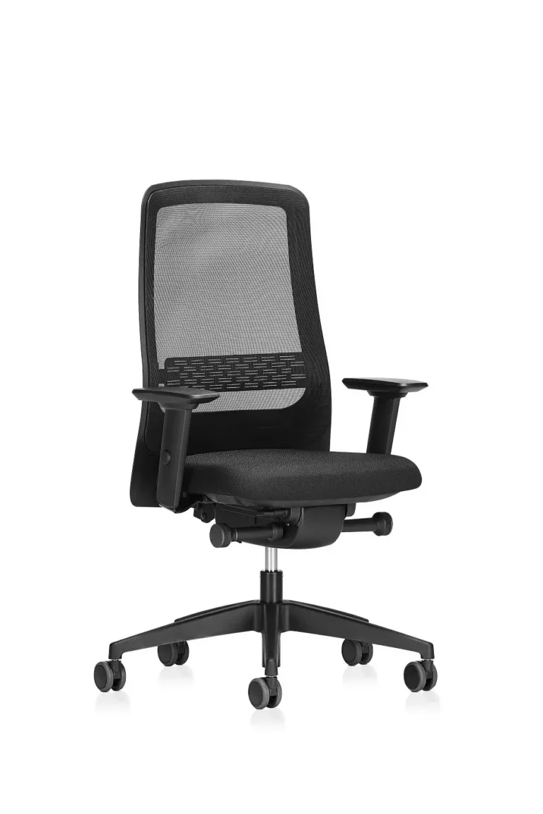 INTERSTUHL Bürodrehstuhl F170 mit Netzrückenlehne schwarz