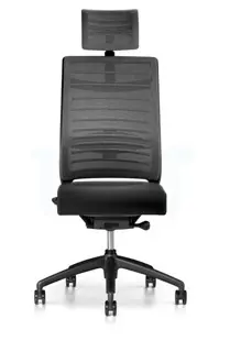 INTERSTUHL Drehstuhl Hero 275H mit Kopfstütze schwarz
