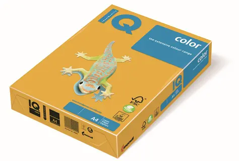 IQ Color Kopierpapier DIN A4 120 g/m² 250 Blatt sonnengelb