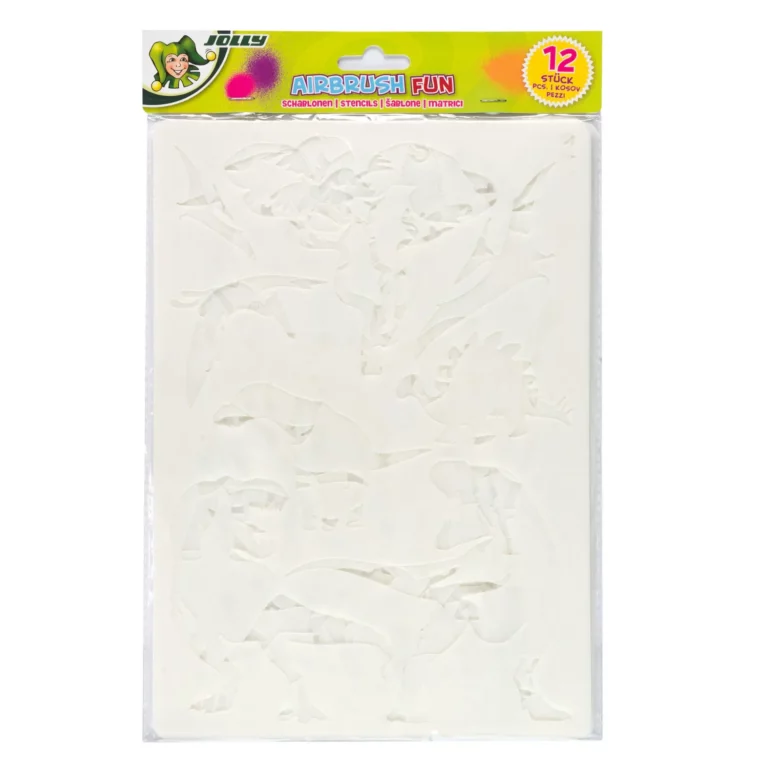 JOLLY Airbrush Fun Schablonen DIN A4 12 Stück transparent
