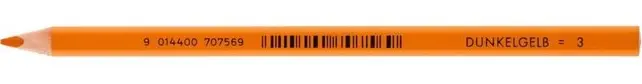 JOLLY Buntstift 3003 Supersticks Delta 12 Stück dunkelgelb