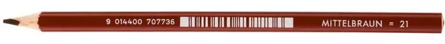 JOLLY Buntstift 3003 Supersticks Delta 12 Stück mittelbraun