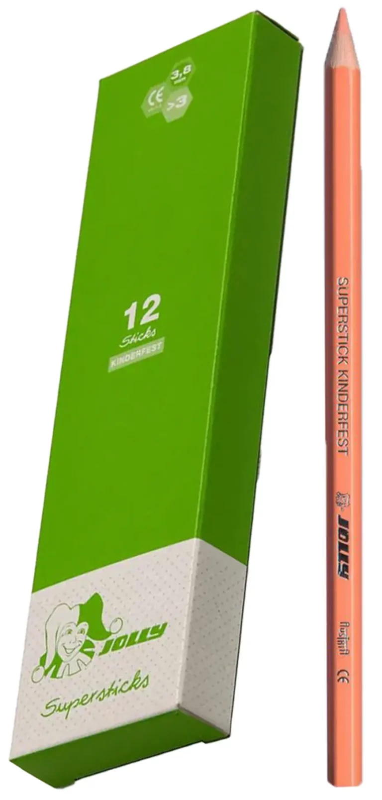 JOLLY Buntstifte 3000 Supersticks Classic 12 Stück fleischfarbe