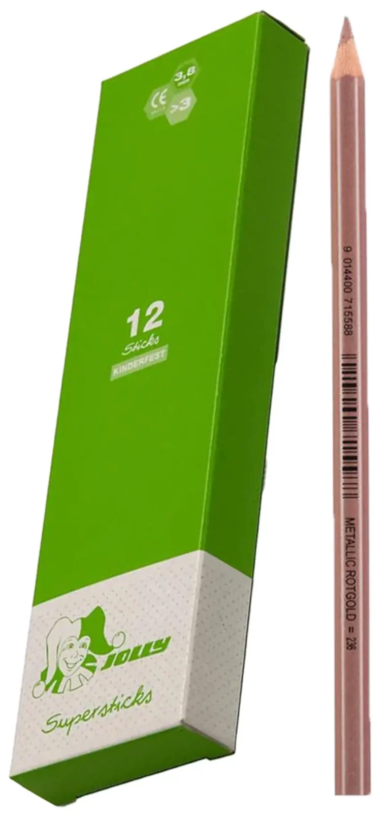 JOLLY Buntstifte 3000 Supersticks Classic 12 Stück metallic rotgold