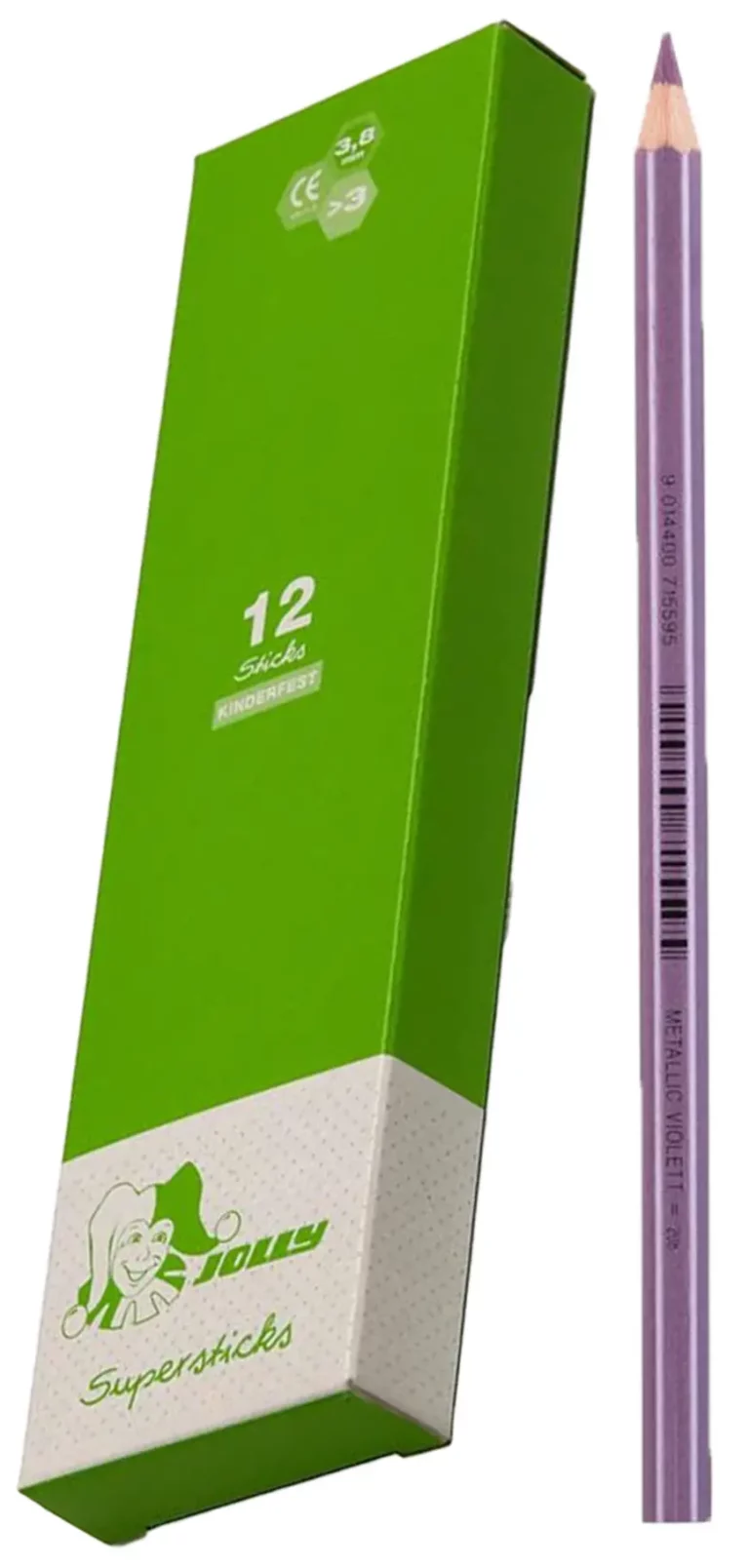JOLLY Buntstifte 3000 Supersticks Classic 12 Stück metallic violett