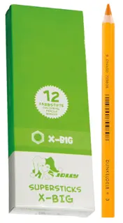 JOLLY Buntstifte 3099 X-BIG 12 Stück dunkelgelb