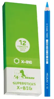 JOLLY Buntstifte 3099 X-BIG 12 Stück hellblau