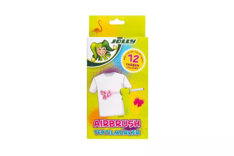 JOLLY Nachfüllpatronen für Airbrush-Set Textil 12 Stück farbig sortiert