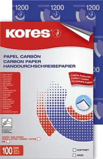 KORES Durchschreibepapier 78478 A4 100 Blatt blau