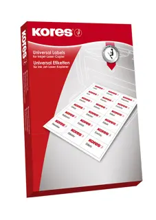 KORES Universaletiketten L10548 100 Blatt 105 x 48 mm weiß