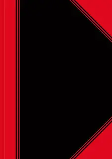 LANDRÉ Chinabuch A7 96 Blatt 60 g/m² kariert schwarz/rot