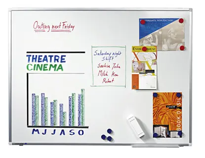 LEGAMASTER Whiteboard Premium Plus 180x120 cm weiß