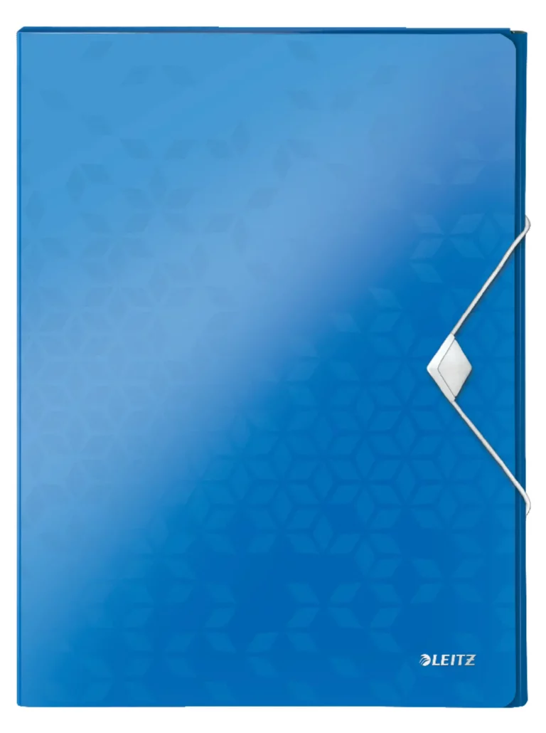 LEITZ Ablagebox WOW 4629 mit Gummiverschluss aus Polypropylen 250 x 30 x 330 mm blau