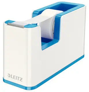 LEITZ Abroller 5364 WOW Duo befüllt weiß/blau metallic