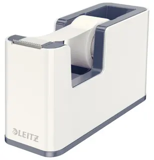 LEITZ Abroller 5364 WOW Duo befüllt weiß/grau metallic