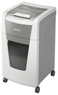 LEITZ Aktenvernichter IQ Autofeed Office 300 P4 Partikelschnitt 4 x 25mm weiß