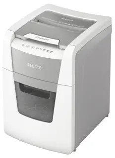 LEITZ Aktenvernichter IQ Autofeed Small Office 100 P4 Partikelschnitt 4 x 28 mm weiß
