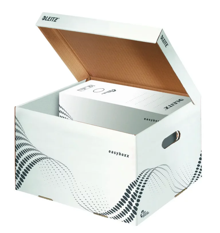 LEITZ Archiv-Container easyboxx mit Klapdeckel M weiss