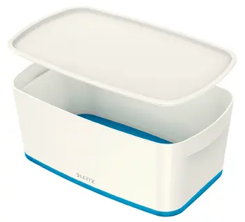 LEITZ Aufbewahrungsbox MyBox 5229 5 Liter weiß/blau metallic
