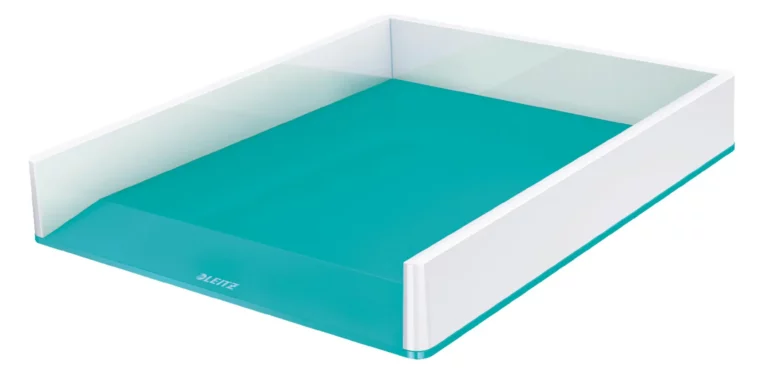 LEITZ Briefkorb Duo Colour WOW 5361 DIN A4 weiß/eisblau