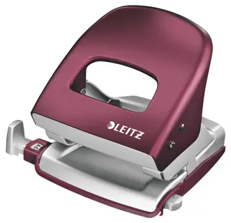 LEITZ Bürolocher New NeXXt Style 5006 30 Blatt Metall granatrot