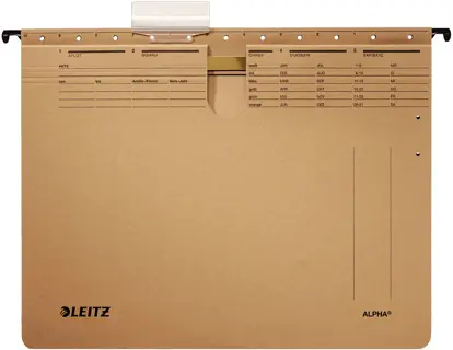 LEITZ Hängehefter 1914 Alpha DIN A4 275 g/m² naturbraun