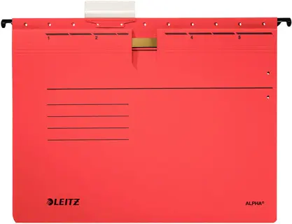 LEITZ Hängehefter 1914 Alpha DIN A4 275 g/m² rot