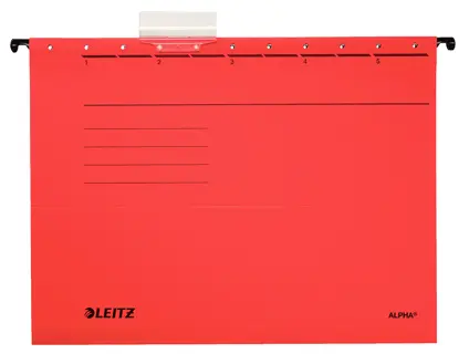 LEITZ Hängemappe Alpha 1985 A4 rot