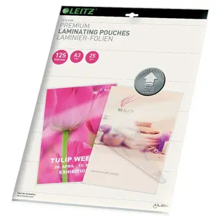 LEITZ Laminierfolie 7489 25 Stück DIN A3 125 µm transparent