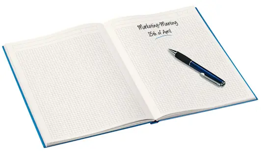 LEITZ Notizbuch WOW A5 80 Blatt kariert blau