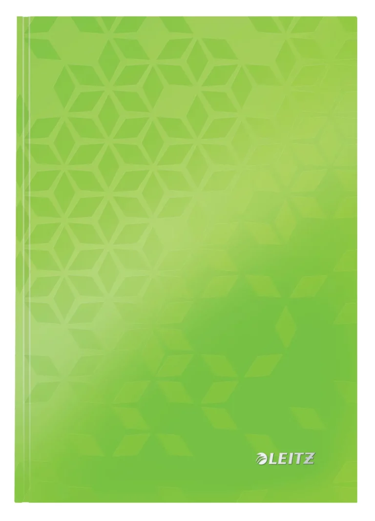 LEITZ Notizbuch WOW A5 80 Blatt kariert grün