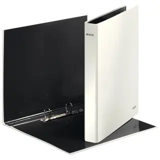 LEITZ Ringbuch WOW 4 cm mit 2 Ringen weiß