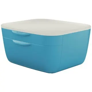 LEITZ Schubladenset Cosy mit 2 Schubladen sanftes blau